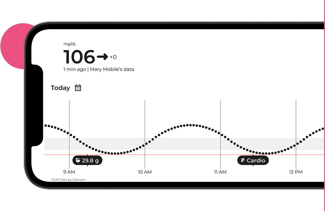Sugarmate App horizontal view